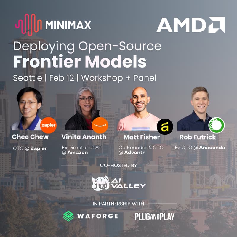 Cover Image for MiniMax: Deploying Open-Source Frontier Models - Workshop + Panel