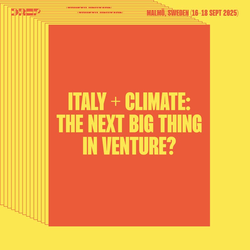Cover Image for Italy + Climate: the next big thing in venture?