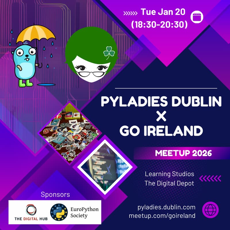 Cover Image for PyLadies Dublin x Go Ireland Workshop: Building “cat” from Scratch