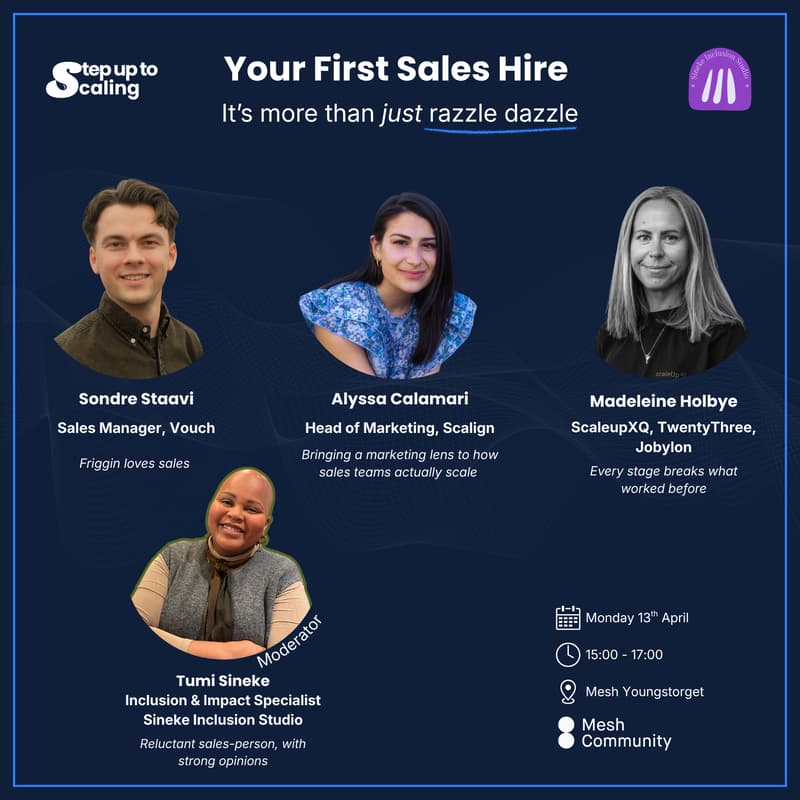 Cover Image for Step up to Scaling - Your First Sales Hire