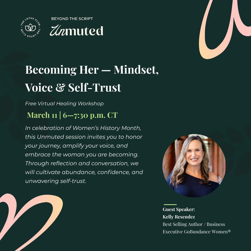 Cover Image for Unmuted: Becoming Her — Mindset, Voice & Self-Trust