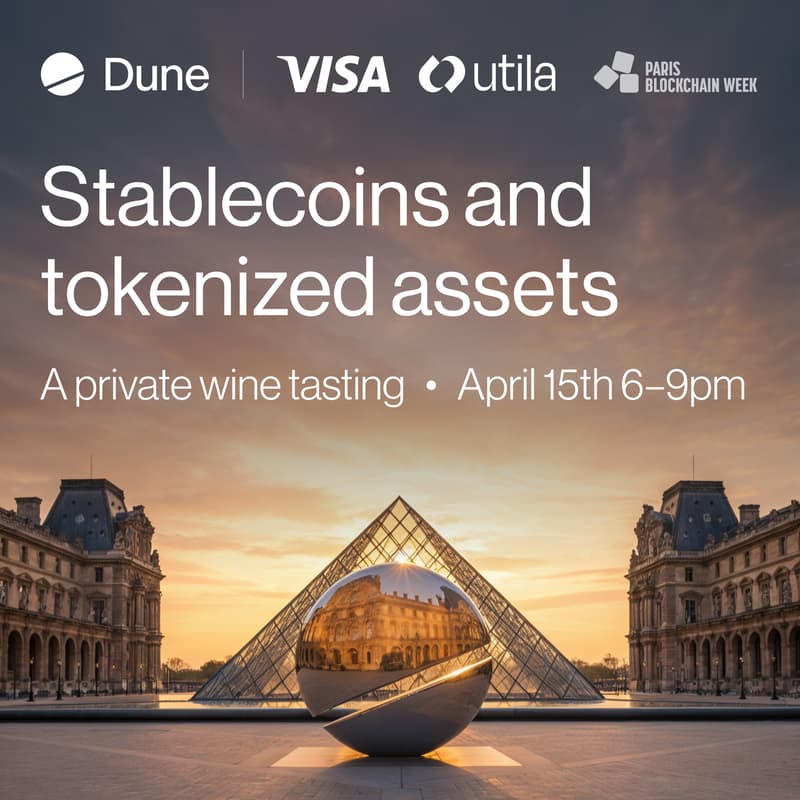 Cover Image for Stablecoins & Tokenized Assets: A Private Wine Tasting by Dune, Visa & Utila