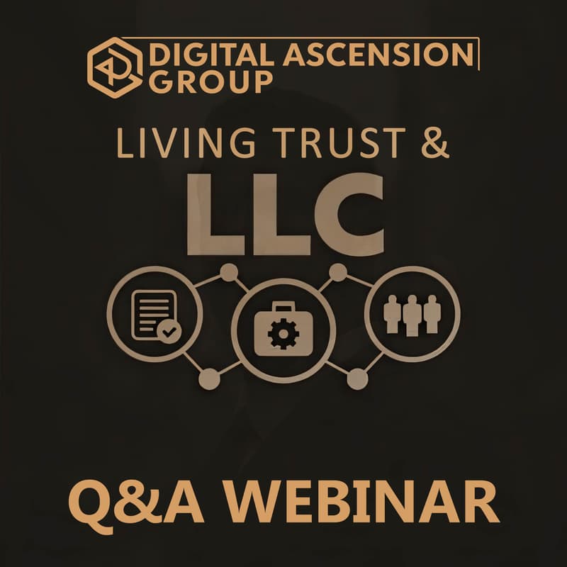 Cover Image for Living Trust & LLC Webinar