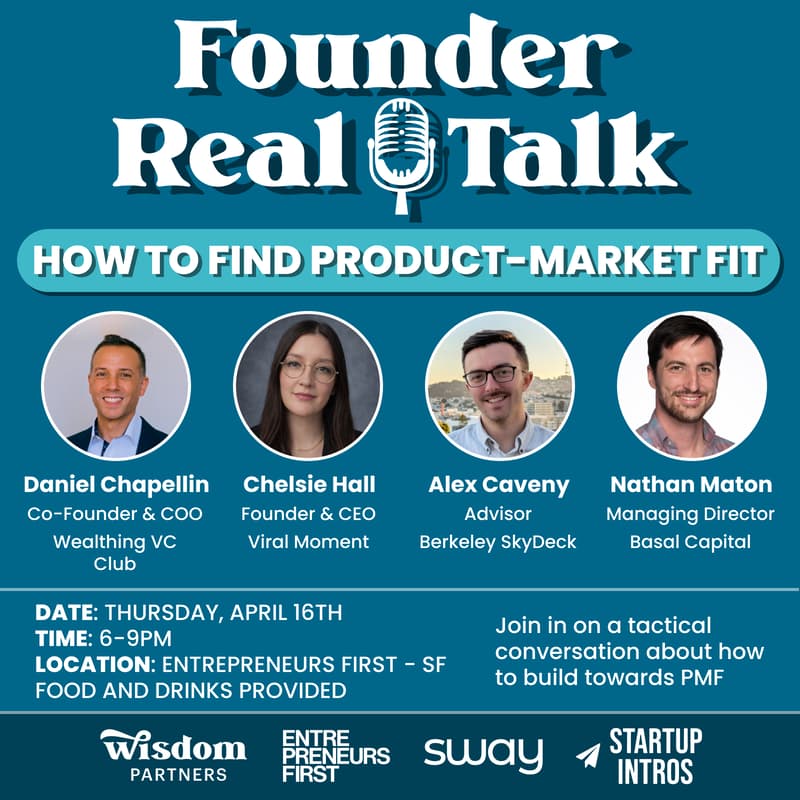 Cover Image for Founder Real Talk @ EF - How to Find Product-Market Fit
