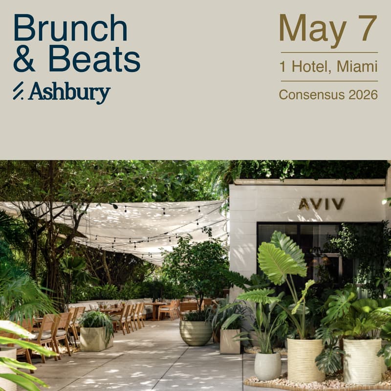 Cover Image for Brunch & Beats with Ashbury at Consensus 2026