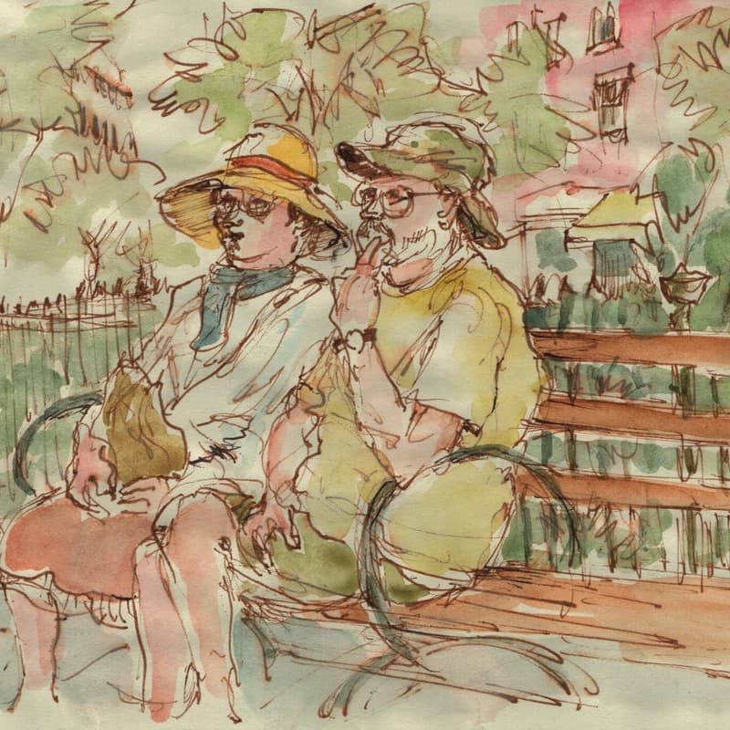 Cover Image for Hank Blaustein: Drawings & Watercolors- Opening Reception
