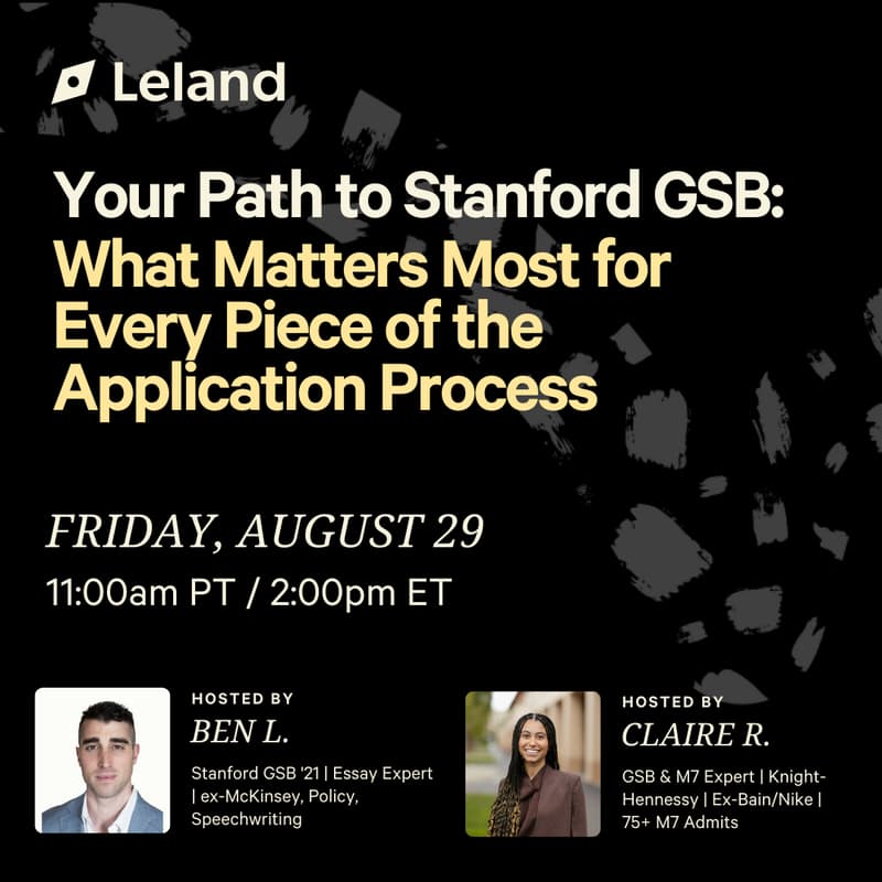 Cover Image for Your Path to Stanford GSB: What Matters Most for Every Piece of the Application Process