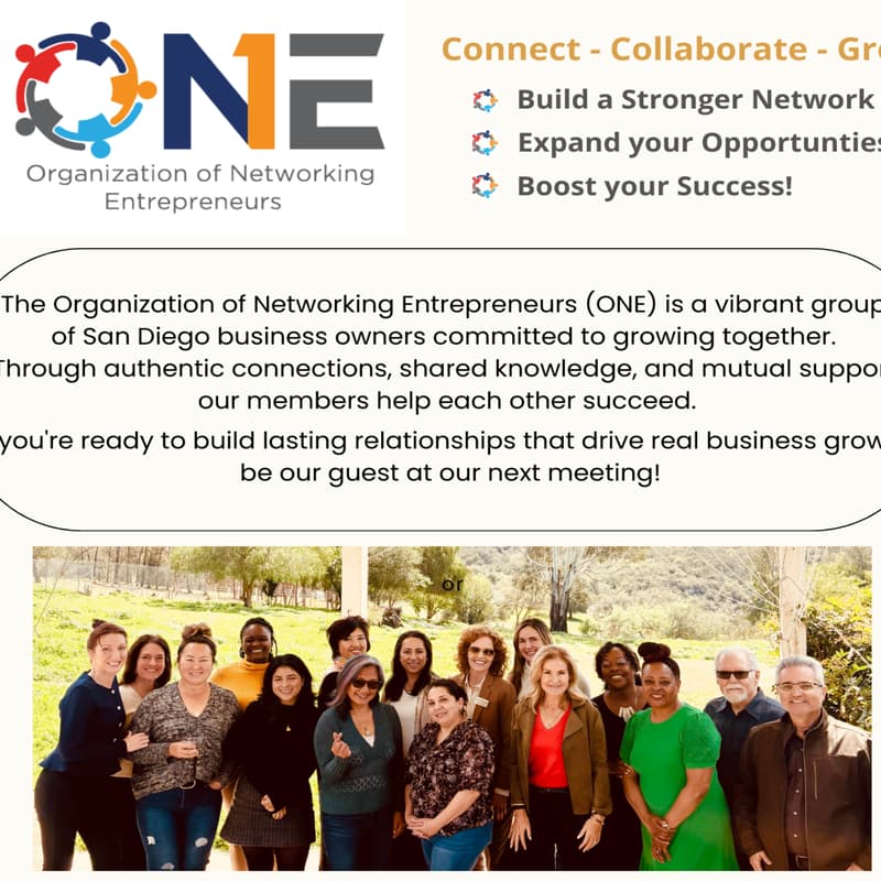 Cover Image for ONE (Organization of Networking Entrepreneurs) Business Networking Meeting