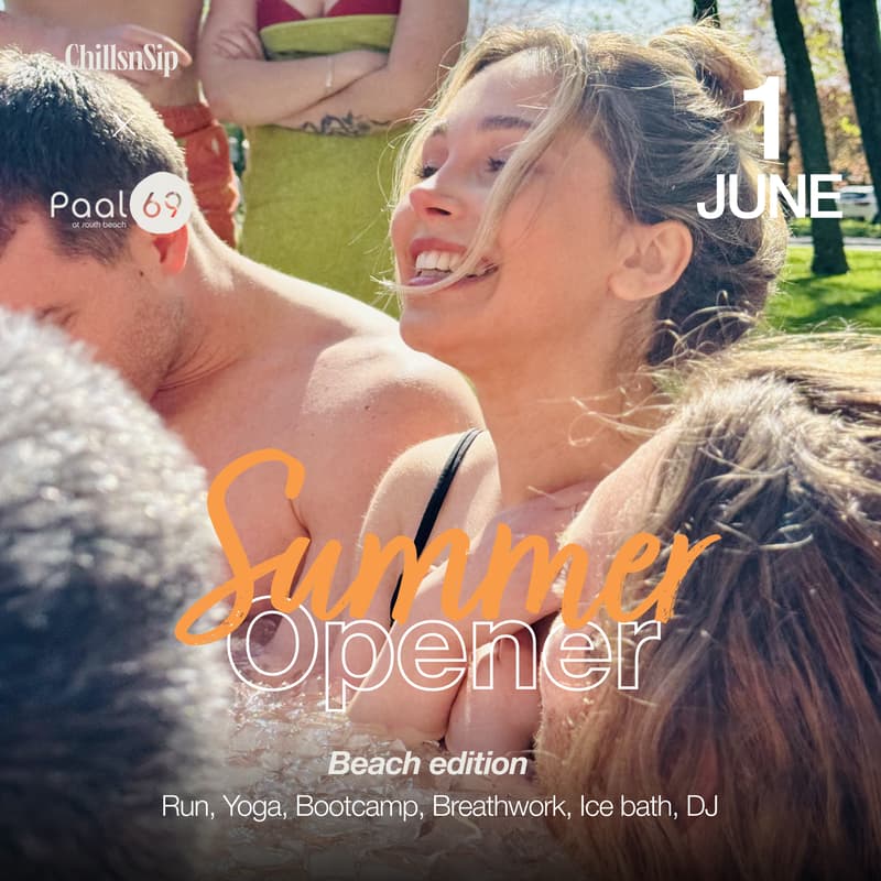 Cover Image for Season Opening - Wellness Beach Party | Icebath, Yoga, Bootcamp, Running, Breathwork And More