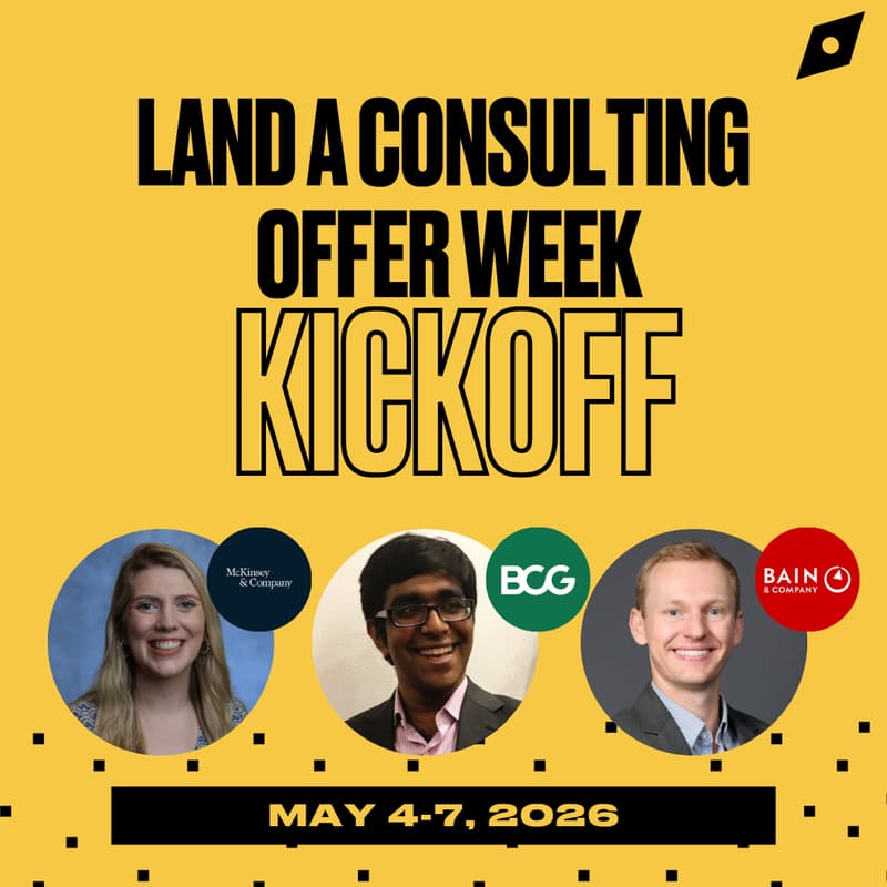 Cover Image for Land a Consulting Offer Week: Kickoff Panel