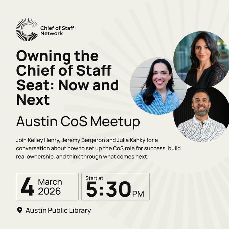 Cover Image for Austin CoS Panel & Meetup (3/04)