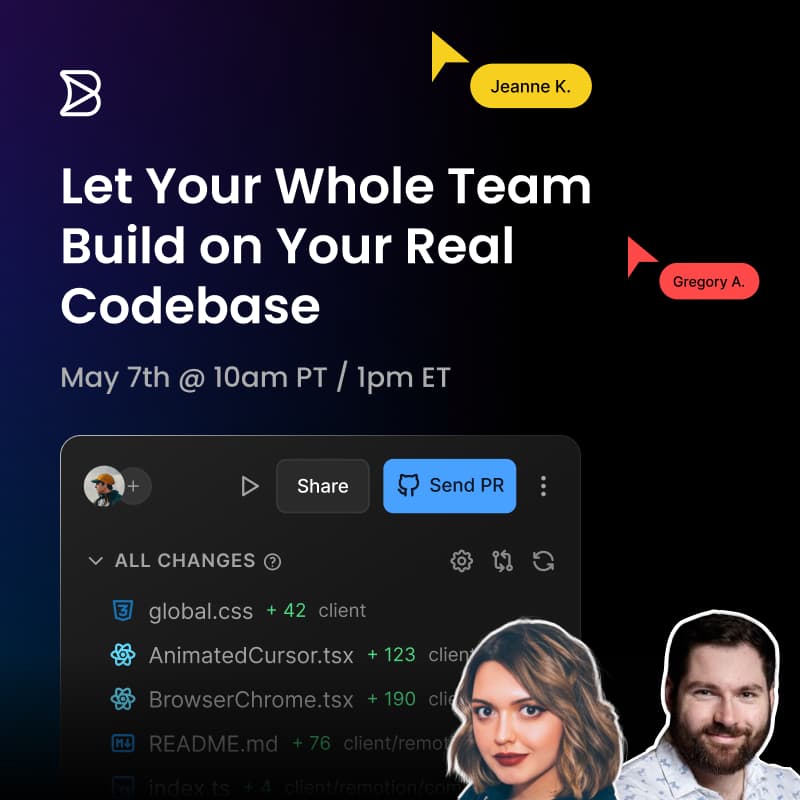 Cover Image for Let Your Whole Team Build on Your Real Codebase