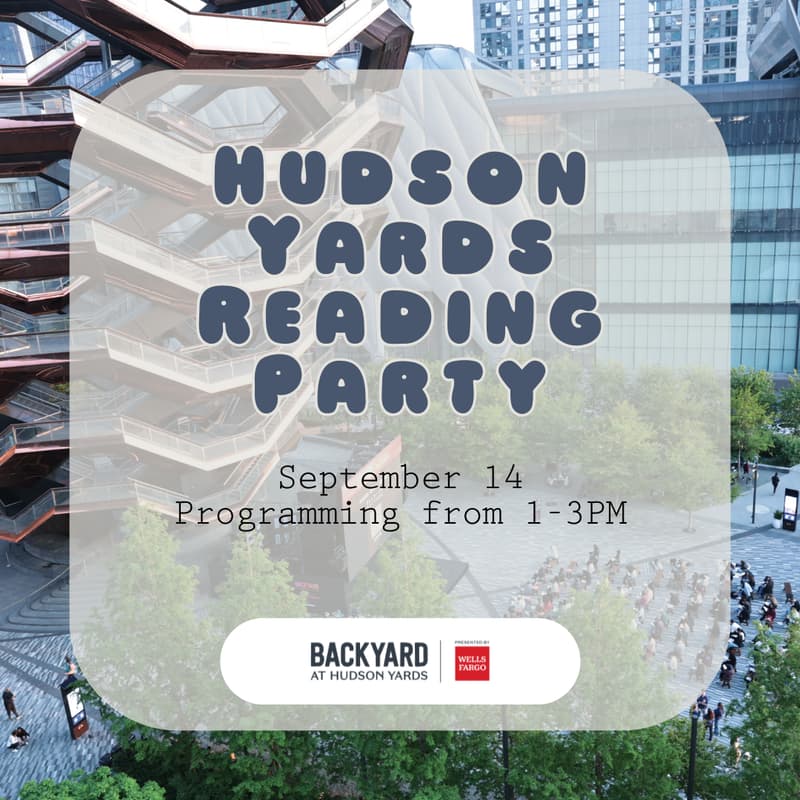 Cover Image for *Free Event* Hudson Yards Reading Party! September 14