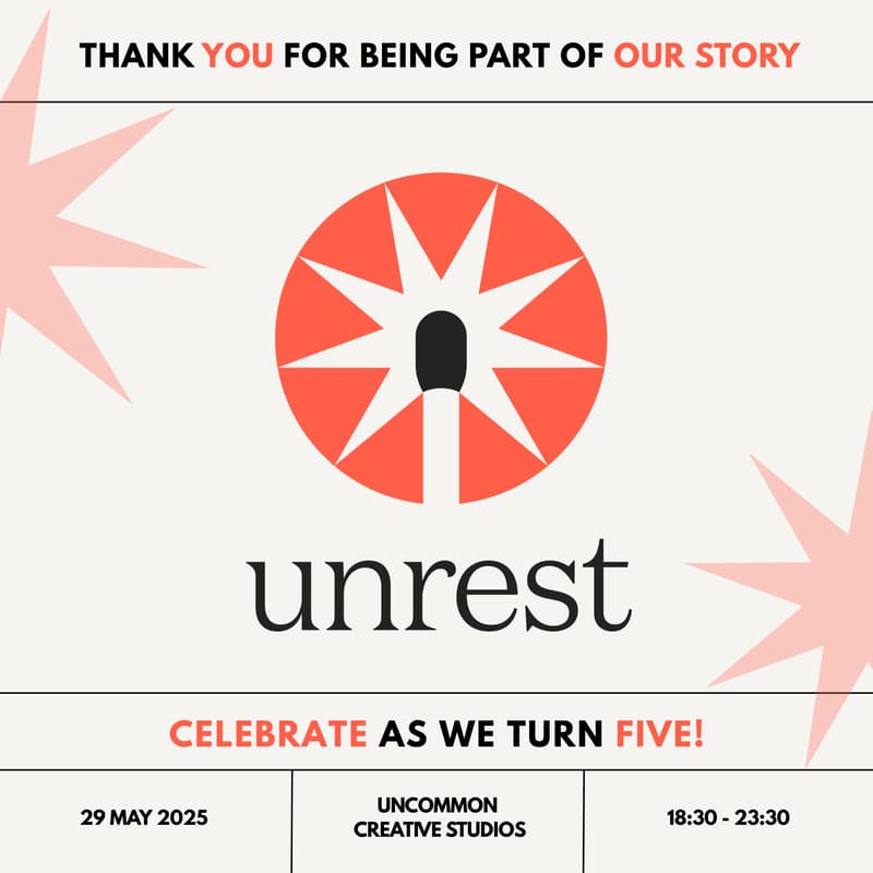 Cover Image for Unrest Turns 5!