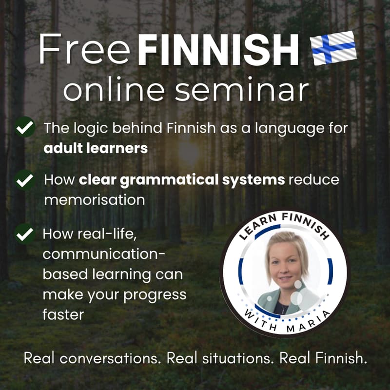 Cover Image for 🇫🇮 Webinar: Finnish is not random – it is logical...