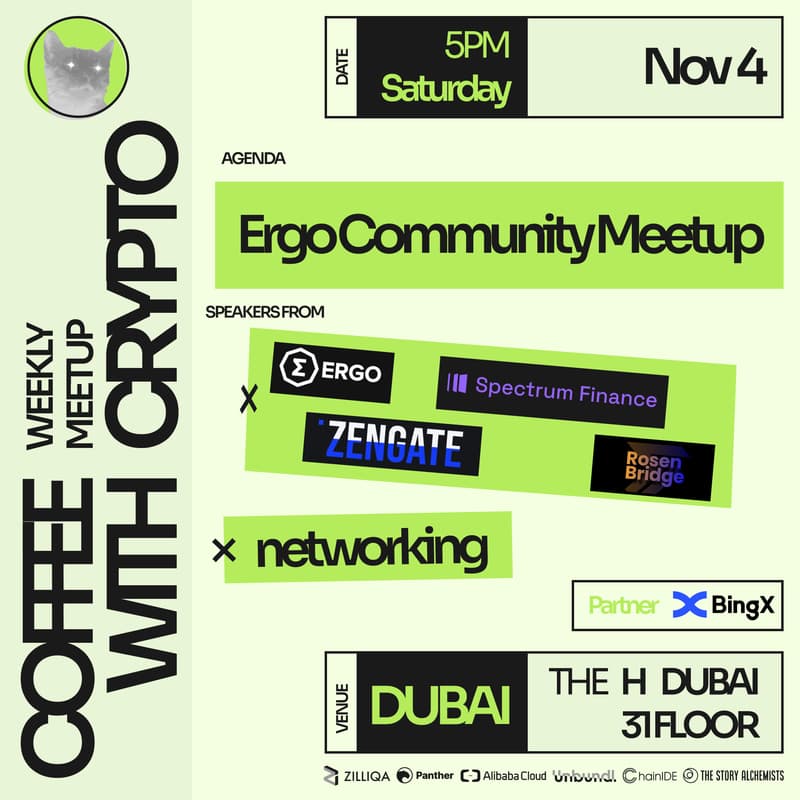 Cover Image for Ergo Community Meetup with Coffee With Crypto