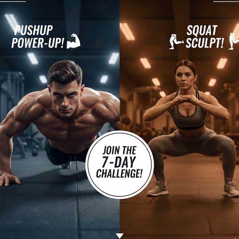 Cover Image for Pushups and squats challenge
