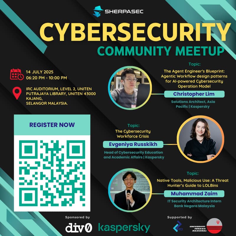 Cover Image for SherpaSec July Meetup : UNITEN x Kaspersky
