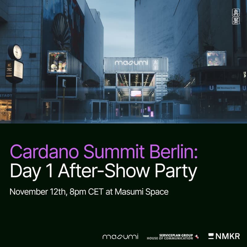 Cover Image for Cardano Summit: Day 1 After-Show Party