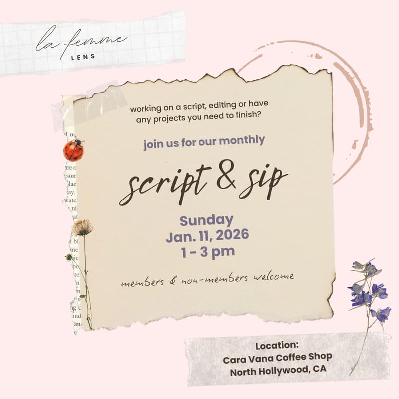 Cover Image for La Femme Lens: Script & Sip