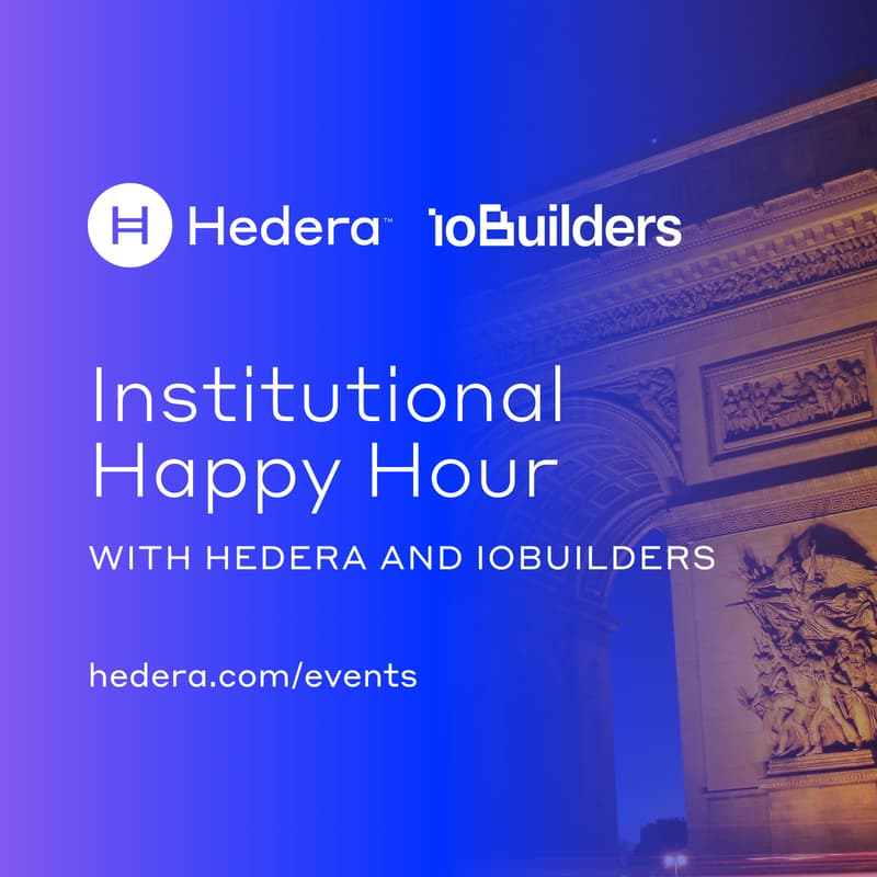 Cover Image for Institutional Happy Hour with Hedera and ioBuilders