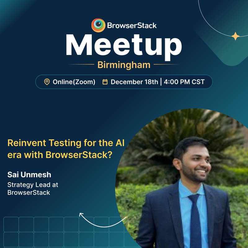 Cover Image for BrowserStack QA Virtual Meetup - December