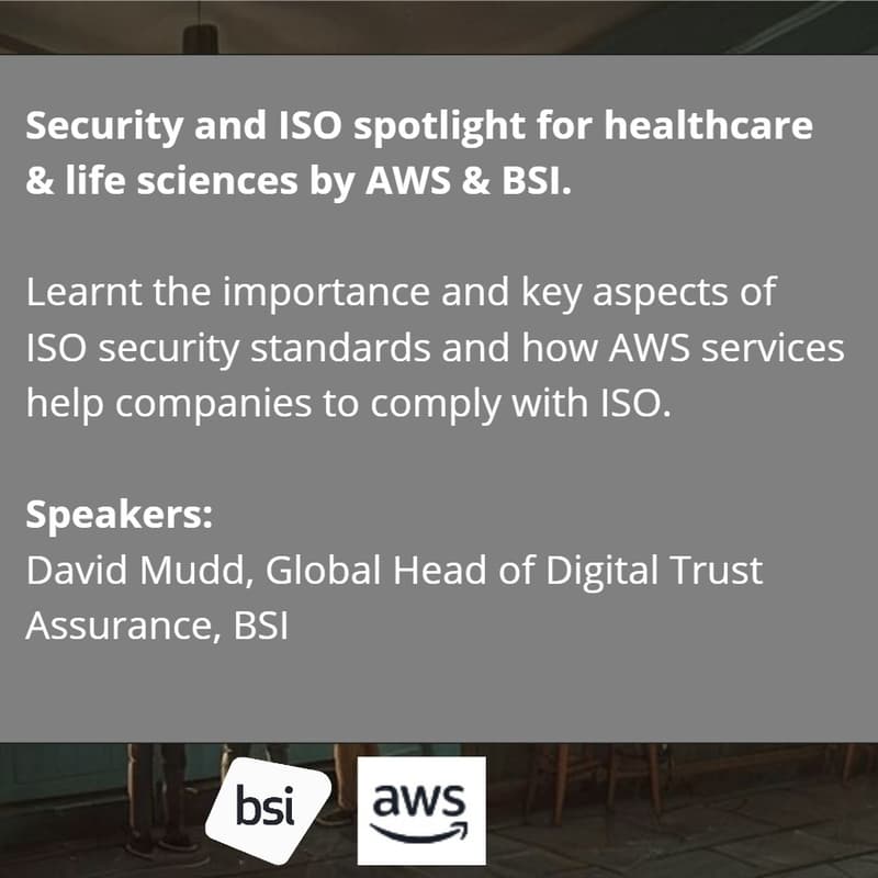 Cover Image for Security/ISO Spotlight for Healthcare/lifesciences