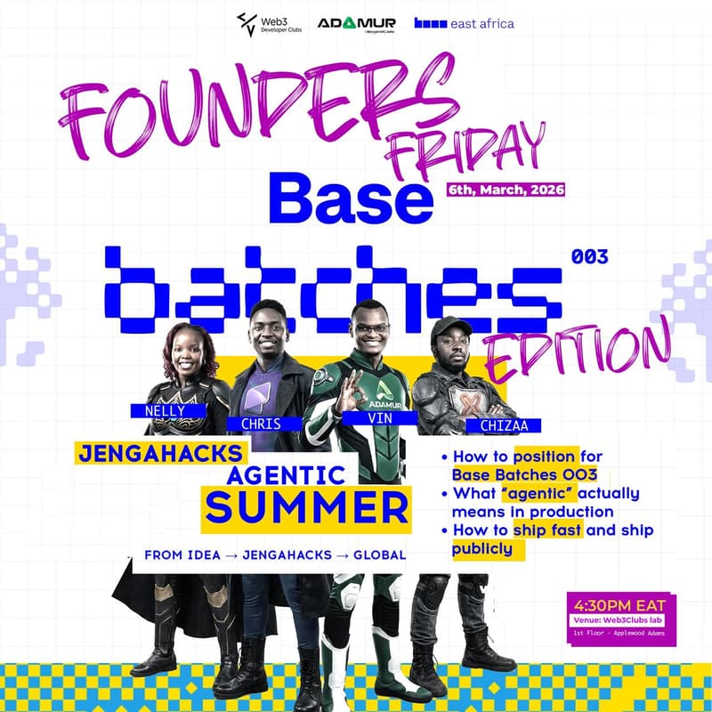 Cover Image for FOUNDERS FRIDAY: BASE BATCHES 003 EDITION