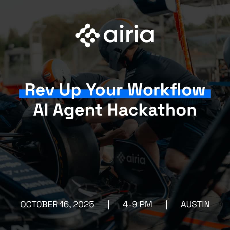 Cover Image for Rev Up Your Workflow: AI Agent Hackathon with Airia