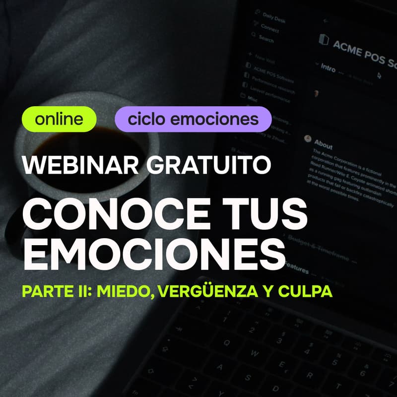 Cover Image for Webinar: Conocé tus emociones: miedo, vergüenza y culpa