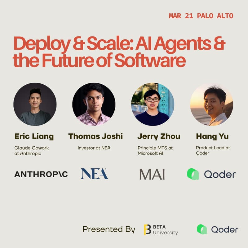 Cover Image for Deploy & Scale: AI Agents & the Future of Software — with Qoder, Anthropic, NEA & MAI