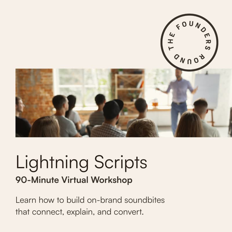 Cover Image for Lightning Scripts: ️How to quickly build on-brand soundbites that connect, explain, and convert.
