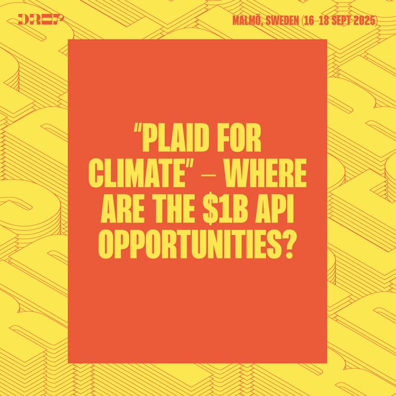 Cover Image for “Plaid for climate” - where are the $1B API opportunities?