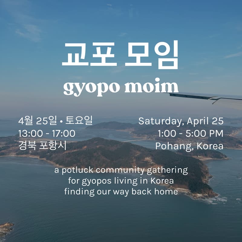 Cover Image for 교포 모임 Gyopo Moim: A Potluck Gathering for 교포 Living in Korea