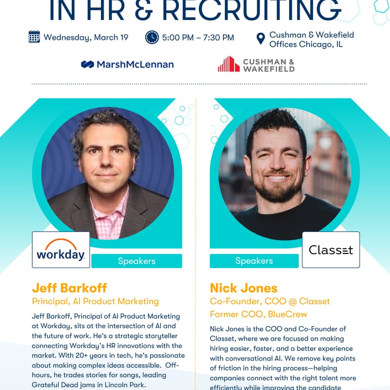 Cover Image for In-Person Event:  AI Trends in HR & Recruiting