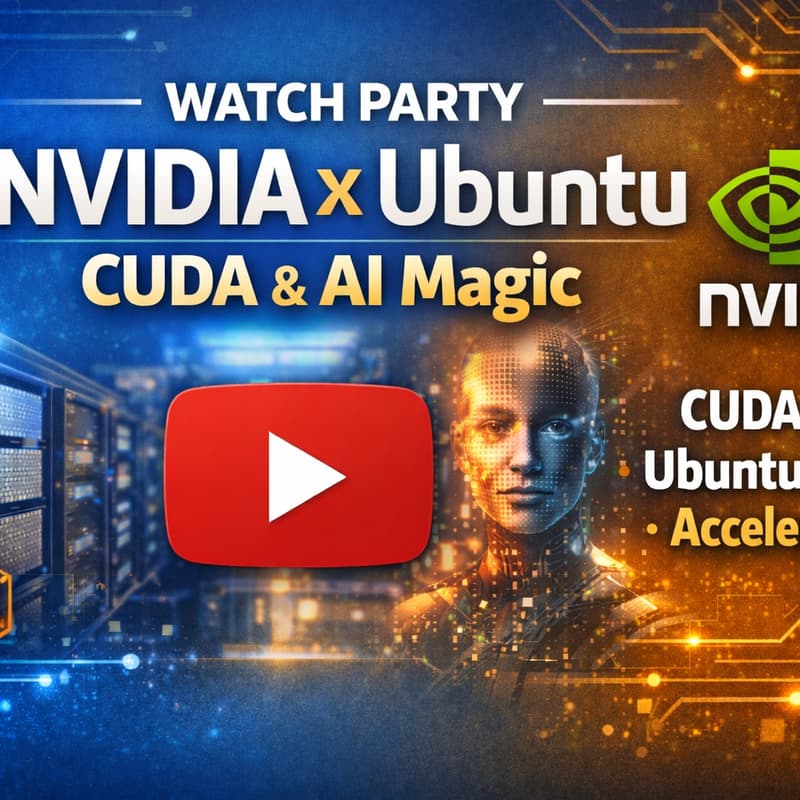 Cover Image for Watch Party: NVIDIA + Ubuntu (Linux & AI initiative)