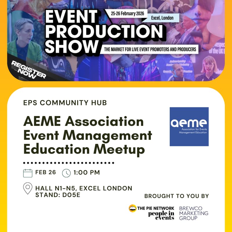 Cover Image for AEME Association Event Management Education EPS Community Hub Meetup