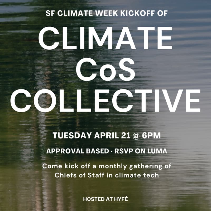 Cover Image for Climate Chief of Staff Collective - SF Climate Week Kickoff