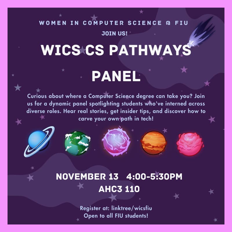 Cover Image for WiCS CS Pathways Panel