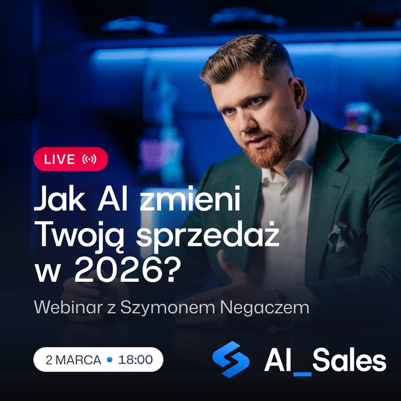 Cover Image for Jak robić prospecting, research i ofertowanie wielokrotnie szybciej z AI – AI_Sales LIVE