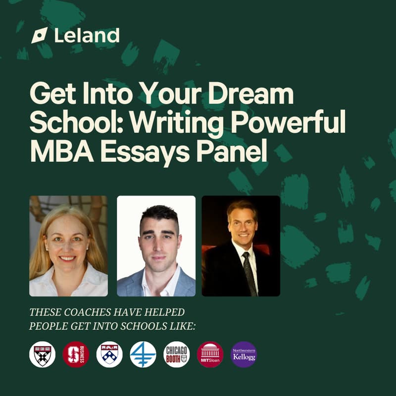 Cover Image for Get into Your Dream School: Writing Powerful MBA Essays Panel