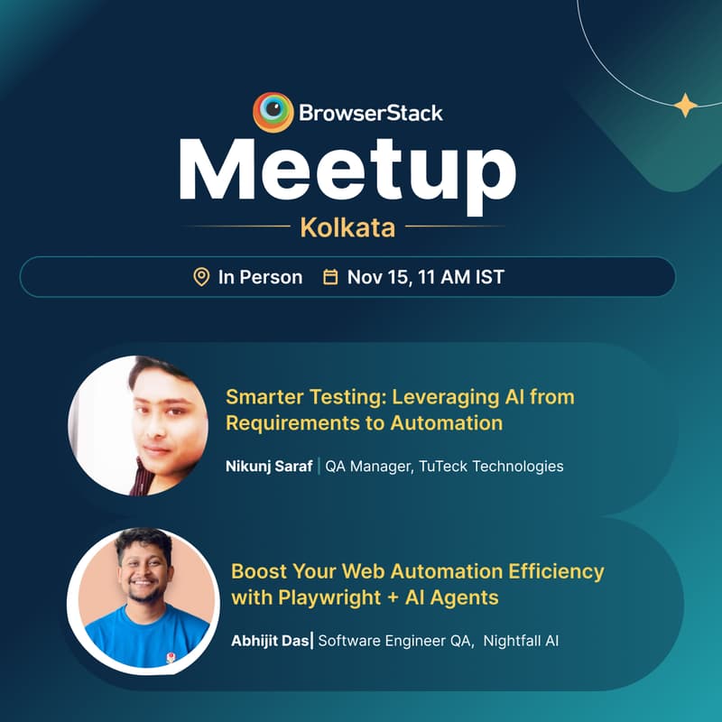 Cover Image for Kolkata Meetup: Leveraging AI from Requirements to Automation