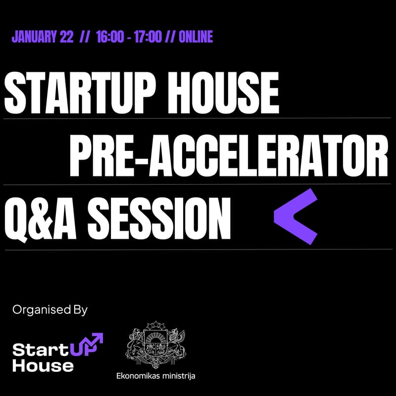 Cover Image for Startup House Pre-Accelerator | Online Q&A Session