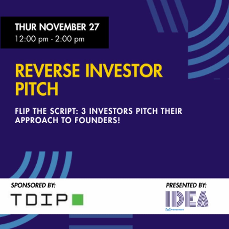 Cover Image for Reverse Investor Pitch