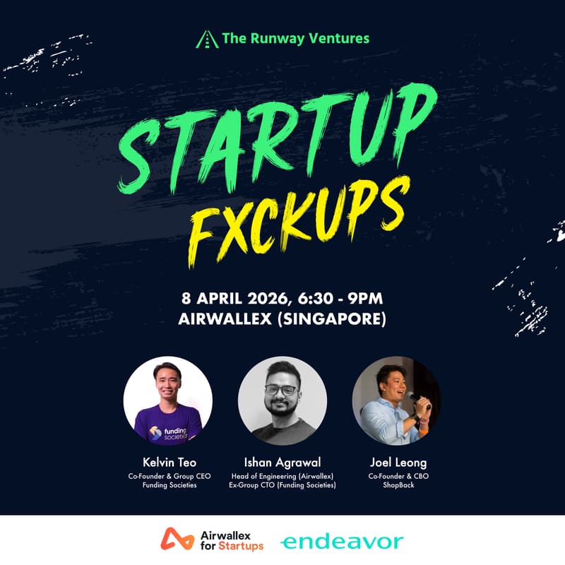 Cover Image for 🇸🇬 Startup Fxckups with Funding Societies & ShopBack Founders