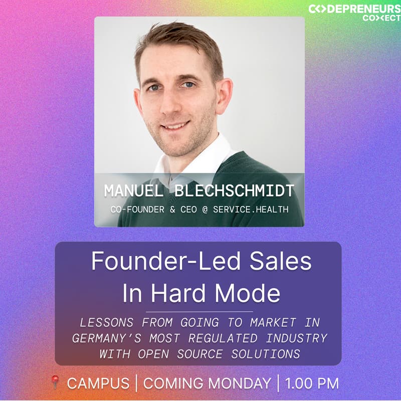 Cover Image for Founder-Led Sales in Hard Mode: Lessons from going-to-market in Germany’s most regulated industry