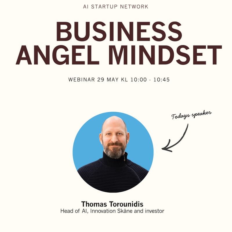 Cover Image for AI-startup Network Webinar: Attract the Right Business Angel and Understand Their Mindset