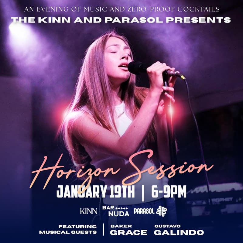 Cover Image for HORIZON SESSIONS: an evening of music and zero-proof cocktails