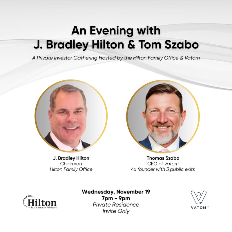 Cover Image for An Evening with J. Bradley Hilton & Tom Szabo
