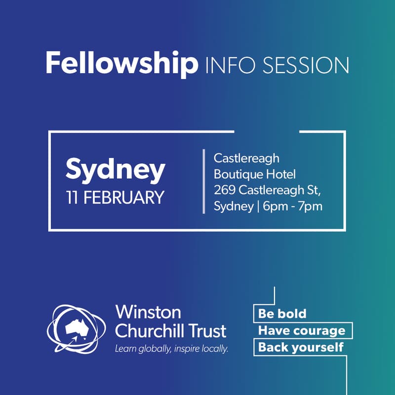 Cover Image for Churchill Fellowship information session: Sydney